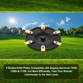 FourShow 6-blade disc packaging shows knife plate, blades, and screws for easy install.