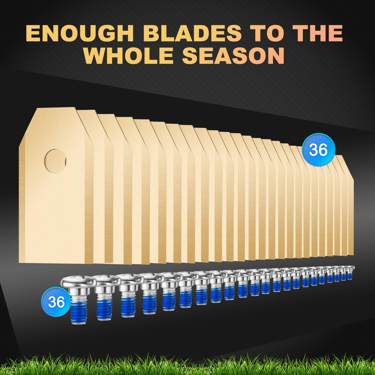 Vibration protection ensures stable, safe blade attachment