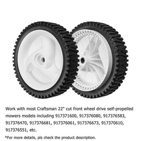53-gear-teeth design enhances traction on lawns with Fourtry wheels.