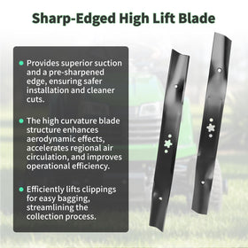 Fourtry high-lift blade side view shows broad compatibility.