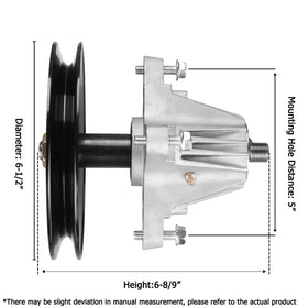 Fourtry 618-04636 spindle assembly compatible with Cub Cadet and MTD riding mowers.