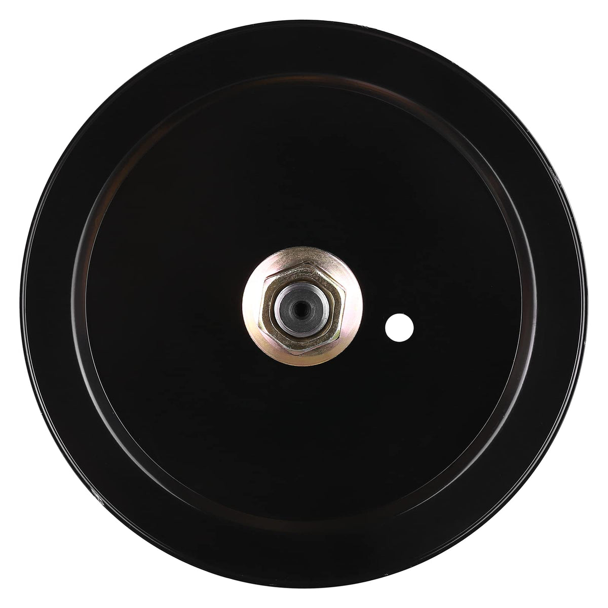 Fourtry spindle with 6 point star mounting holes and 5 inch spread for versatile deck fit.
