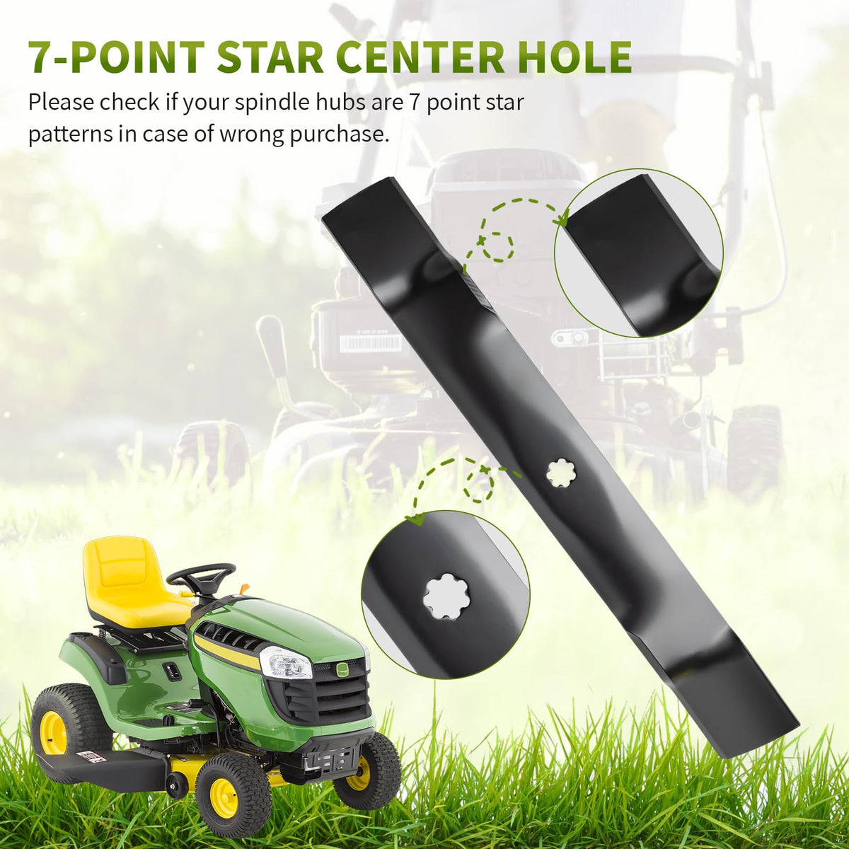 Fourtry 7-point star center holes ensure secure mounting