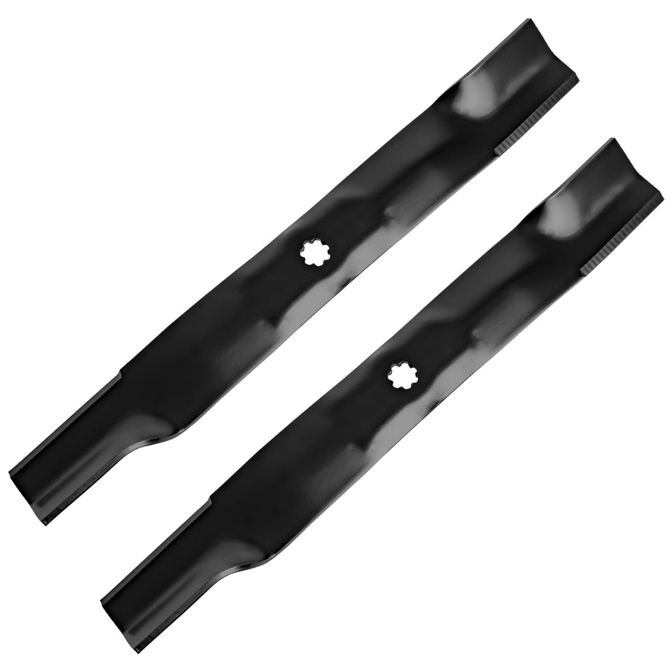 Fourtry AM137327 high lift blade assembly for 42-inch decks improves airflow and bagging efficiency.
