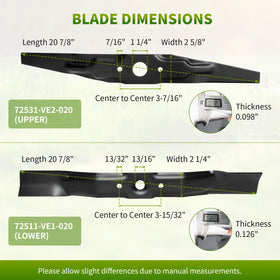 Fourtry blade kit installation view showing quick, tool-friendly replacement