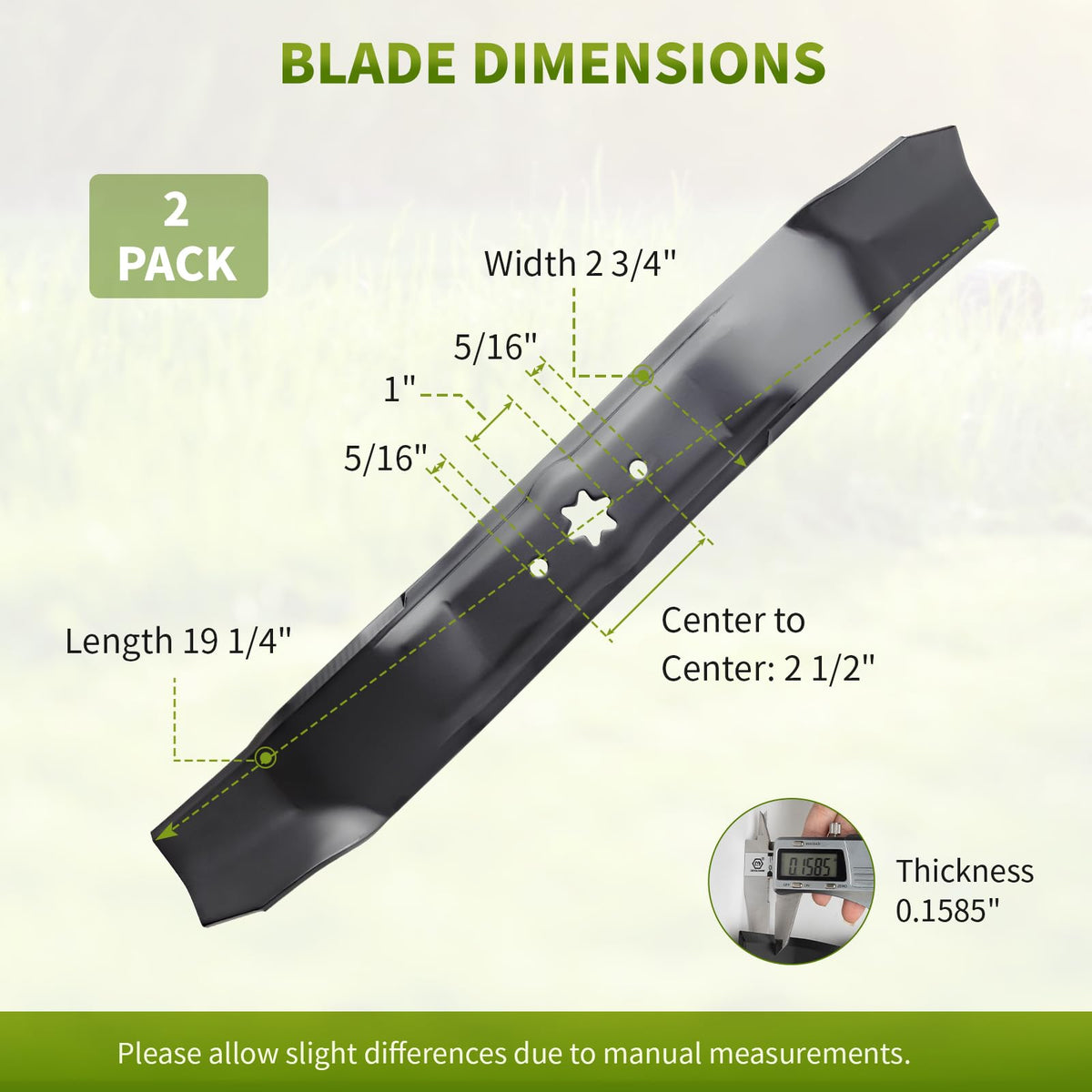 Fourtry blades compatible with Troy-Bilt Tuffy 38-inch decks for versatile replacement