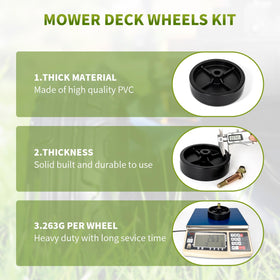 Fourtry deck wheel for MTD GT5025 supports smooth operation on uneven terrain