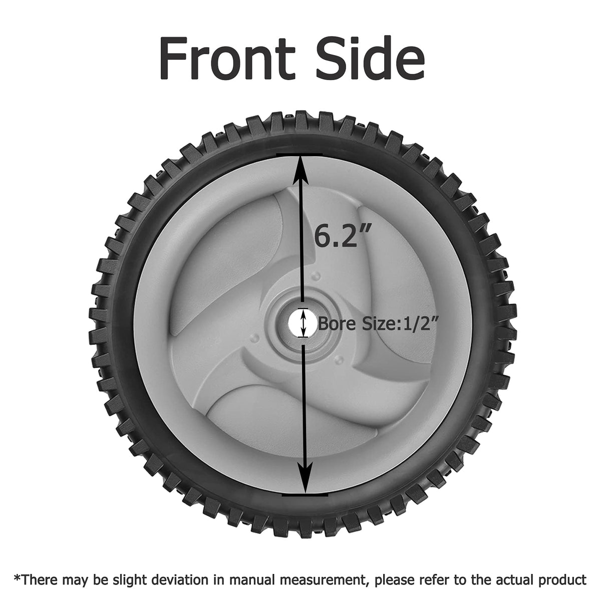Fourtry drive tire wheels restore forward propulsion on Craftsman mowers.