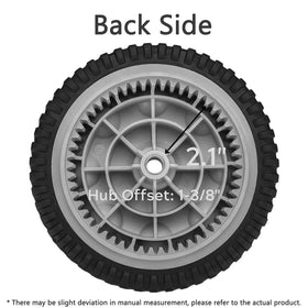 Fourtry replacement wheel with hub and bore details for installation.