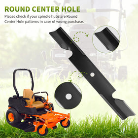 Fourtry durable powder-coated metal blade withstands wet mud and rugged terrain