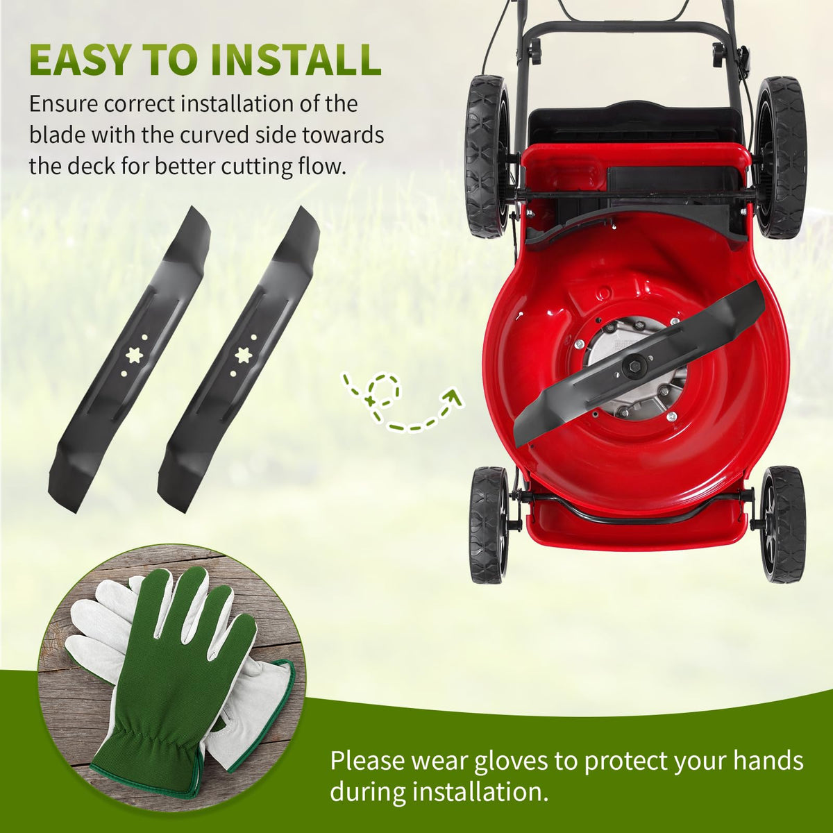 Fourtry easy-installation blade set simplifies replacement with standard hardware
