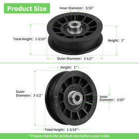 Fourtry idler pulley for Husqvarna 2042 LS maintains reliable belt alignment.
