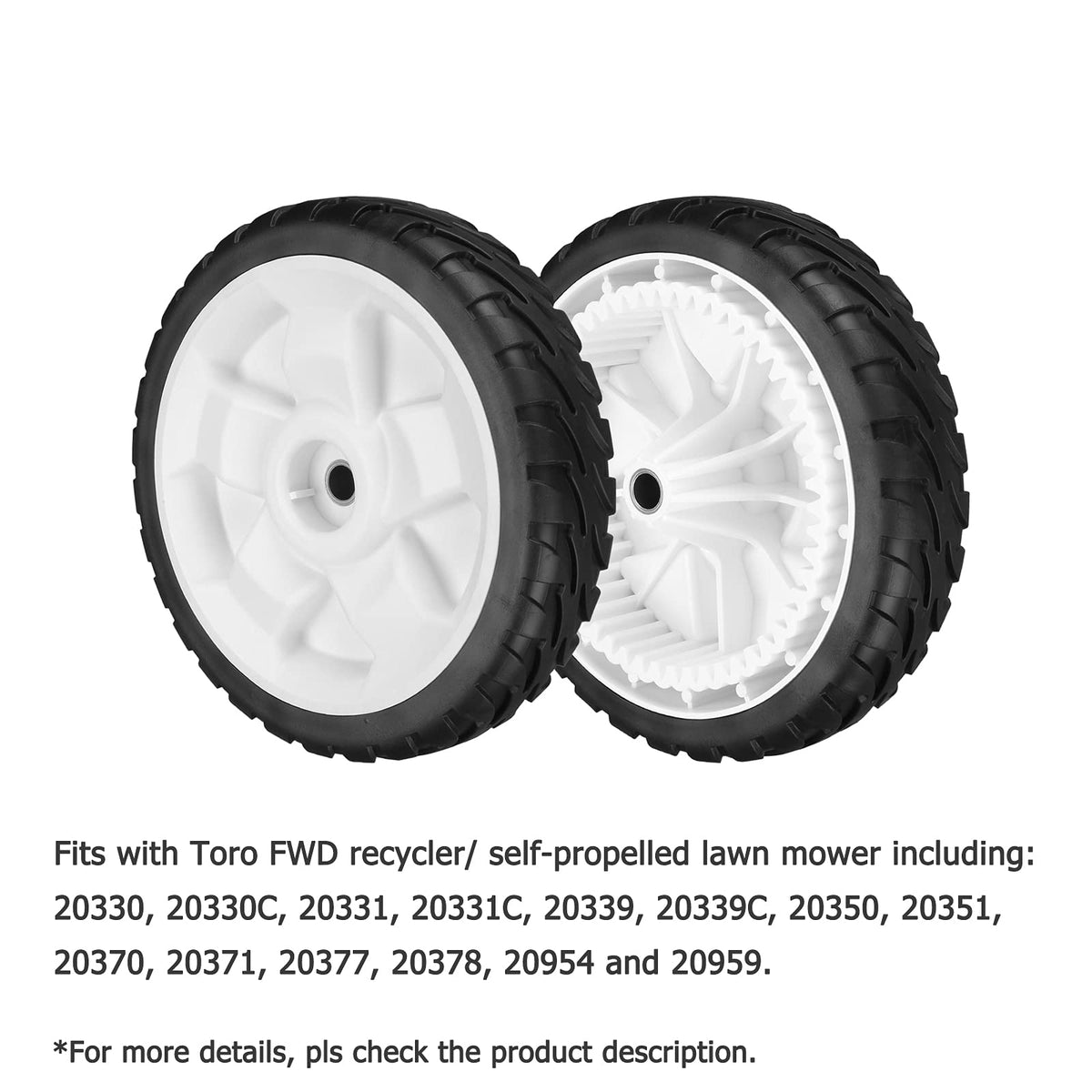 Front wheel side view in white finish by Fourtry