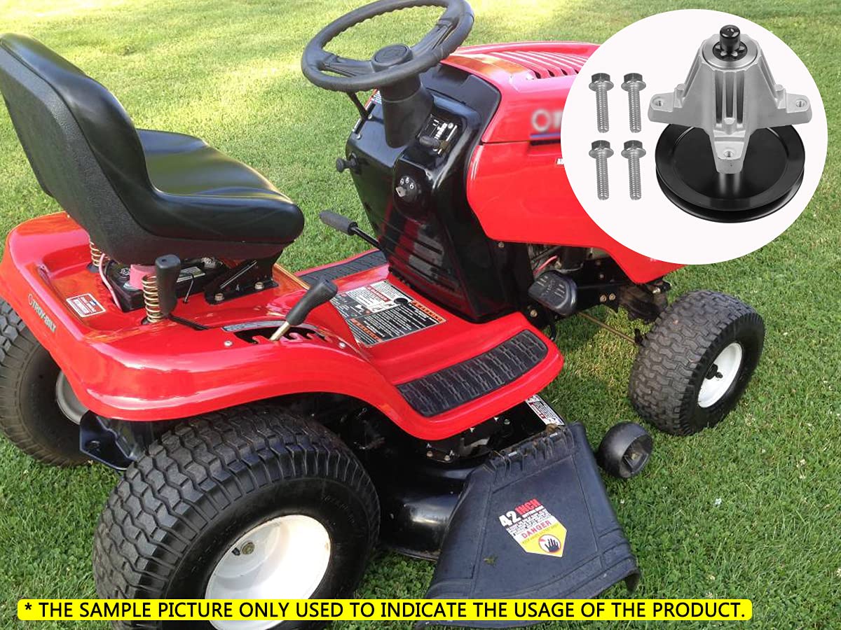 Fourtry greased spindle reduces friction during mowing sessions.
