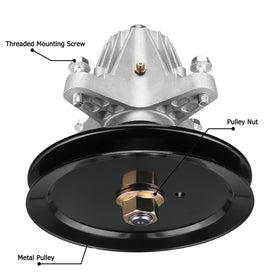 Fourtry spindle kit includes grease zerk cap and mounting screws for install.
