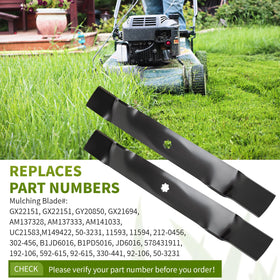 Fourtry GY20850 mulching blade delivers clean, even clippings