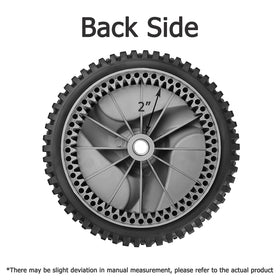 Fourtry Husqvarna-compatible front wheel for self-propelled walk-behind mowers.