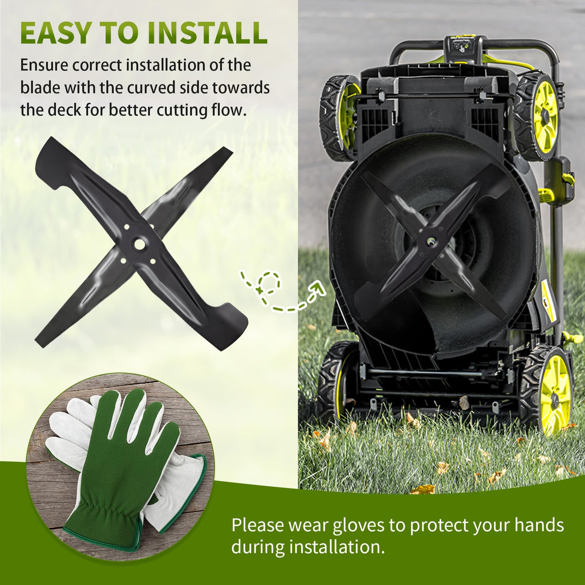 Easy installation with torque wrench and correct orientation.