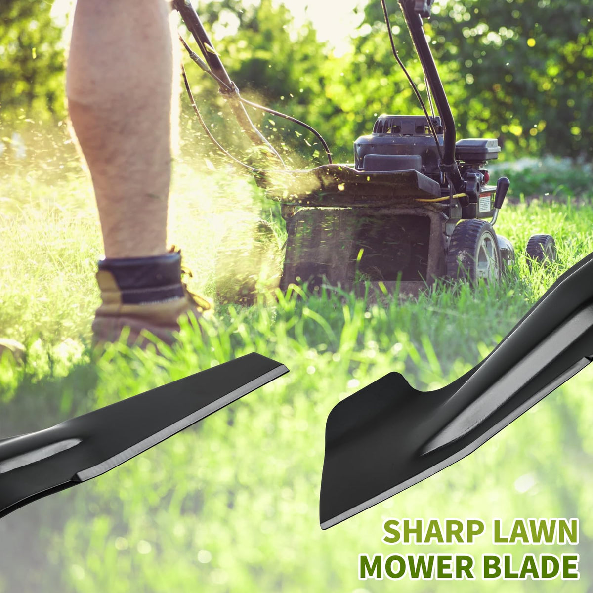 Includes two blades compatible with 21-inch Honda HRX models.