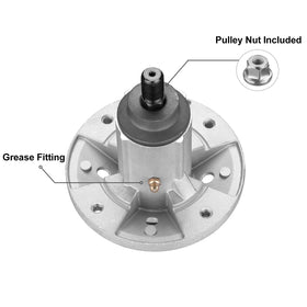 Fourtry spindle assembly for Deere LA125 mower enabling smooth operation.
