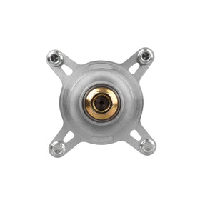 Fourtry spindle kit includes pulley lock nut and mounting bolts for installation