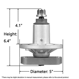 Fourtry spindle with pulley lock nut enables fast installation