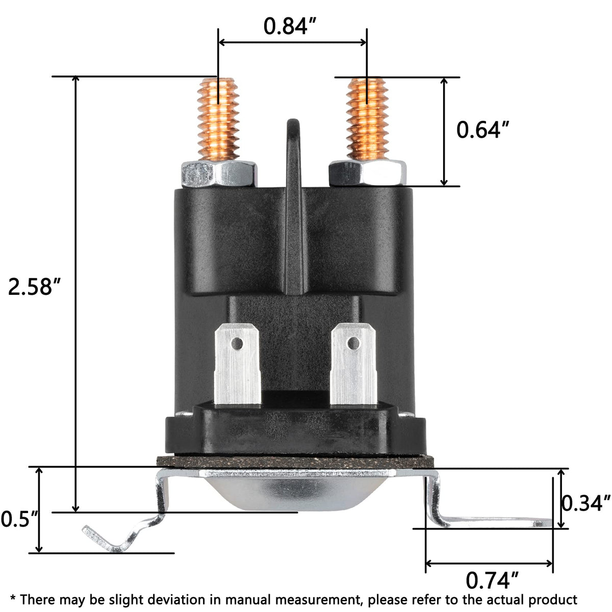 Fourtry solenoid compatible with Husqvarna tractors, expanding replacement choices.