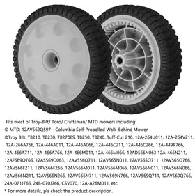 Robust tread design supports reliable mowing on uneven terrain.