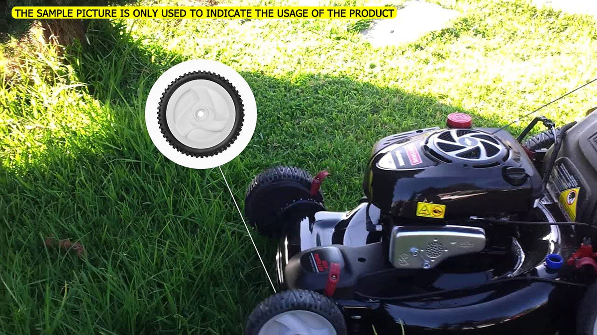 White Fourtry drive wheels add a clean look while restoring propulsion.