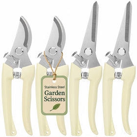 FOVCENT pruning shears close-up reveals rust-resistant blades for precise cuts