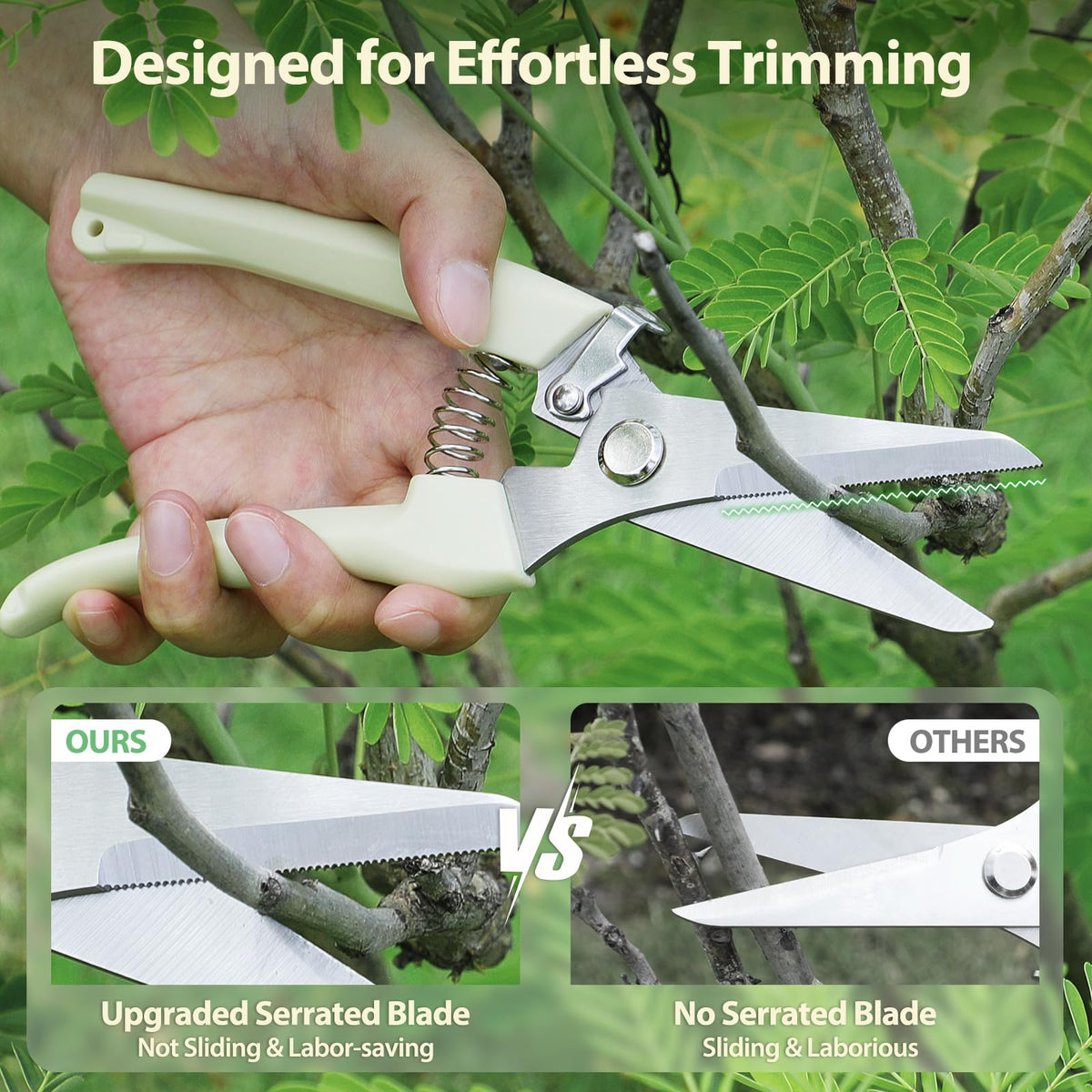 FOVCENT pruning shears used on plants and flowers for clean cuts