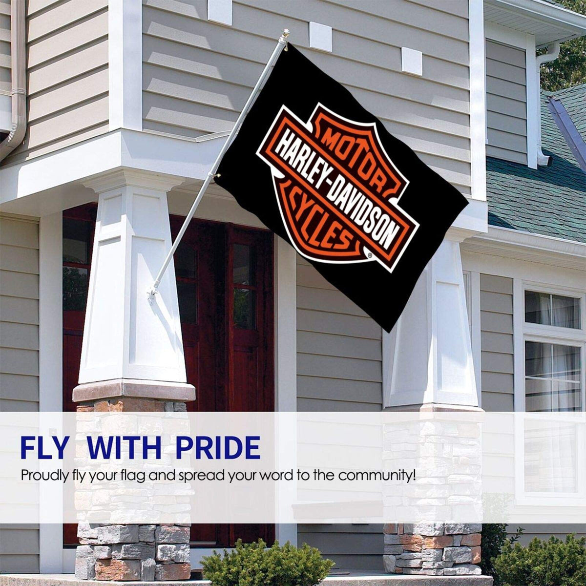 FOVLWYT Sarah Scott flag with brass grommets, easy mounting on standard poles.