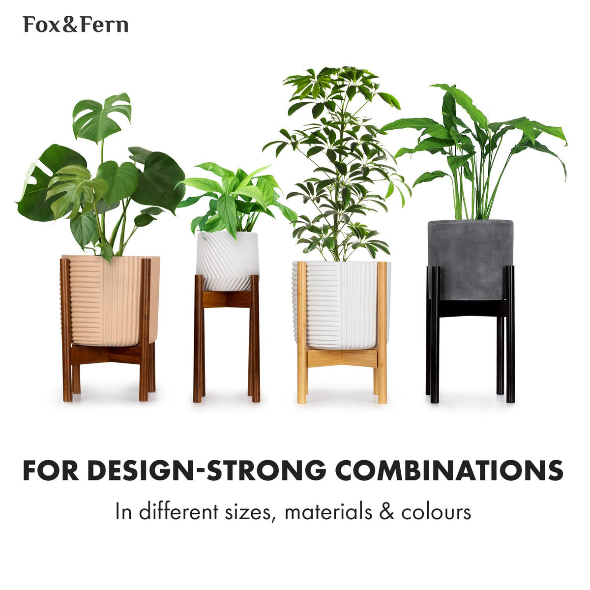 Fox & Fern sturdy base provides reliable plant support.