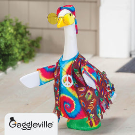 Fox Valley Traders Gaggleville Hippie Goose Outfit headscarf enhances retro vibe and style