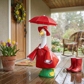 Polyurethane fabric provides durable, easy-care protection for indoors or protected outdoors.