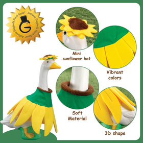 Durable polyester costume for indoor or protected outdoor use with easy spot cleaning.