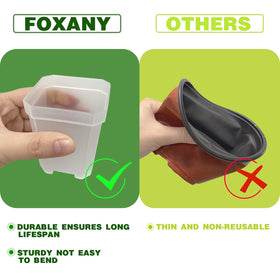 Foxany thick durable plastic seed pot built for sun exposure and reuse.