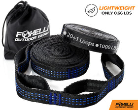 Foxelli straps together hold up to 2000 lbs total capacity.