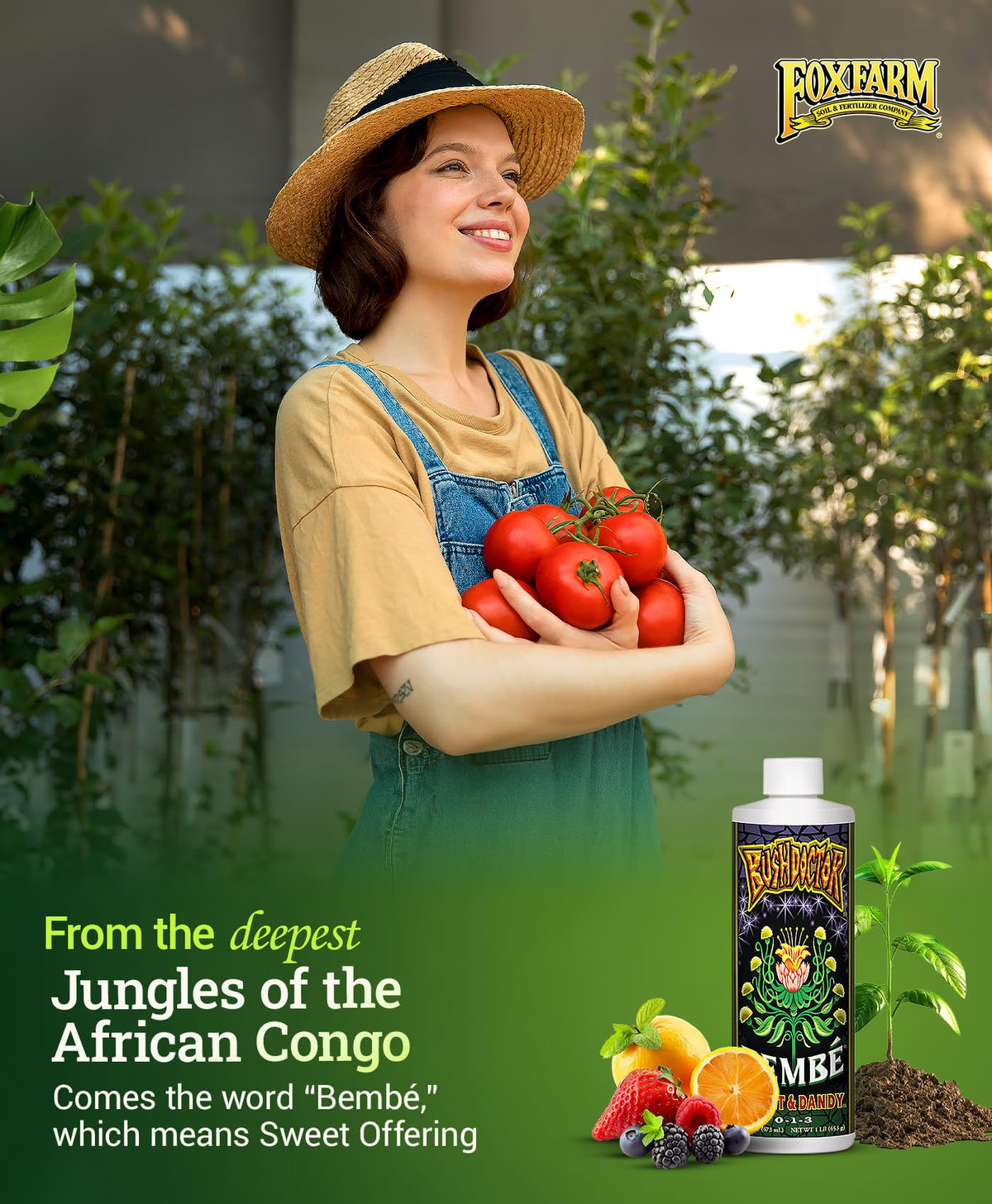 FoxFarm Bembé Sweet & Dandy promotes sweeter, vibrant harvests across growing setups.