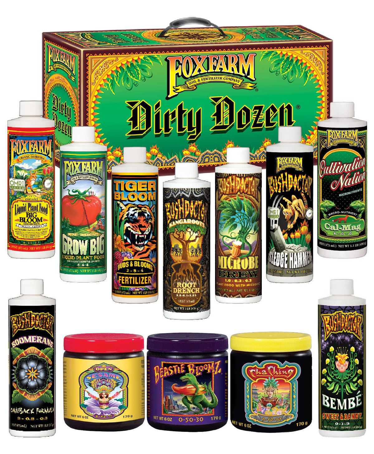 FoxFarm Open Sesame soluble bottle promotes flowering with easy feeding
