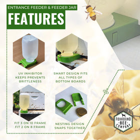 Large capacity jar reduces refill trips during feeding