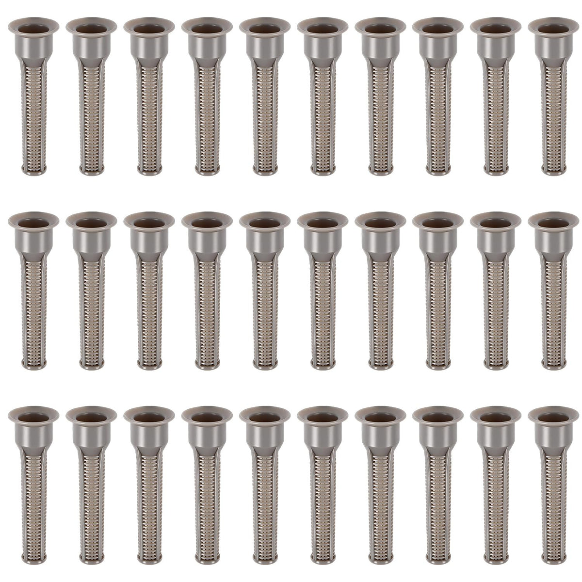 FoxRose 30-pack sprinkler head filters arranged for quick irrigation maintenance