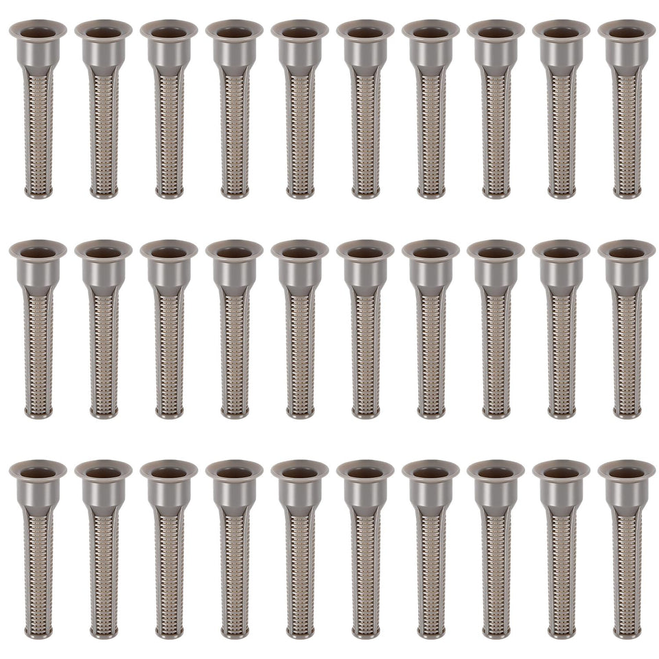 FoxRose 30-pack sprinkler head filters arranged for quick irrigation maintenance