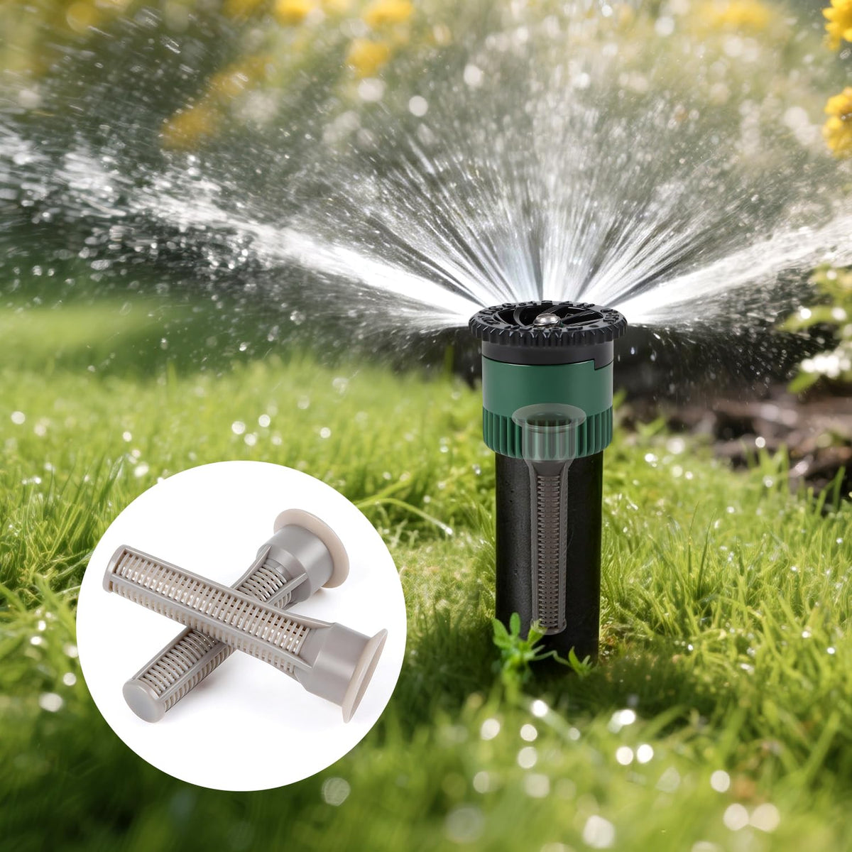 FoxRose filter components shown for easy removal and cleaning to prevent clogging