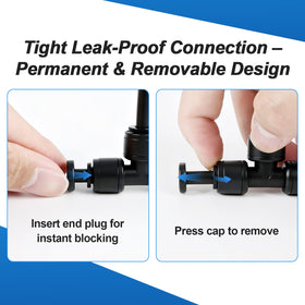 FoxRose end-plug 1/4-inch helps tailor drip or micro-sprinkler setups.