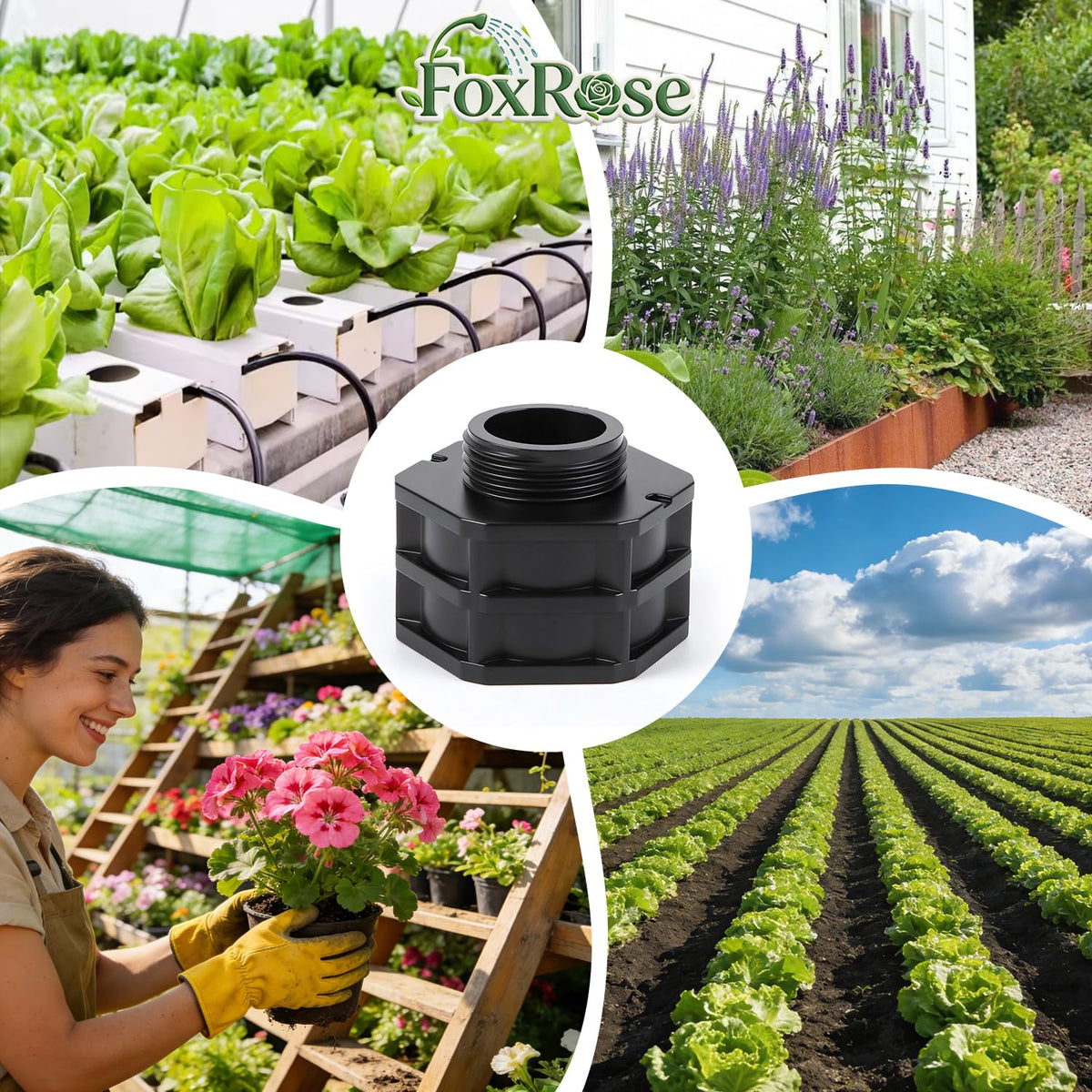 FoxRose durable drip irrigation accessory supports efficient watering across landscapes