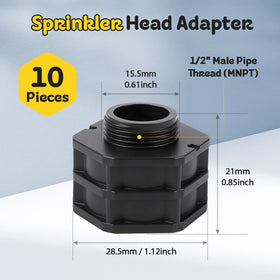 FoxRose half inch female NPT to nozzle adapter enables versatile nozzle connections