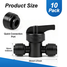 FoxRose one-fourth-inch drip tube push-to-fit connection simplifies setup and maintenance