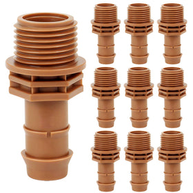 FoxRose PVC to drip adapter with MNPT to barb for a secure watertight connection