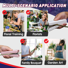 Foycow floral arrangement tool supports clean stems for bouquets.
